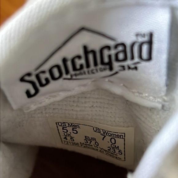 Vans sk8 hi platform sneakers in white lined in pink women size 7 EUC - Picture 7 of 11